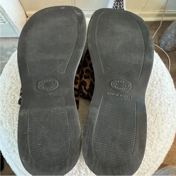 Steve Madden y2k leopard print platform slides 7 - Picture 4 of 7